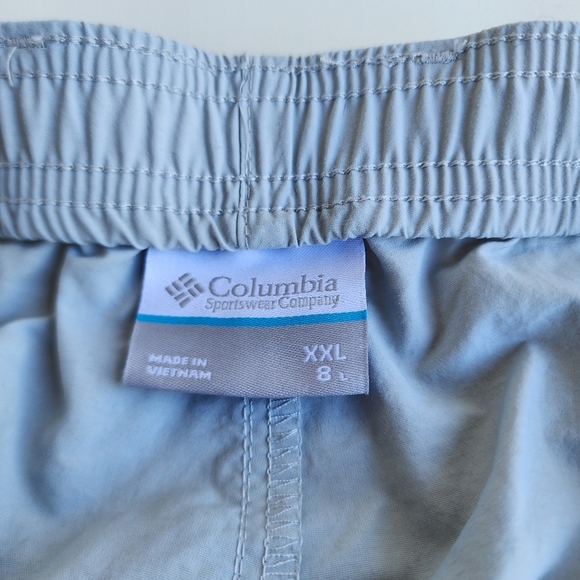 Columbia Men's Cargo Shorts Light Grey PFG 8L Omni-Shade Nylon XXL - Picture 7 of 13